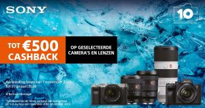 Sony Camera/lens: Tot €500 Winter Cashback