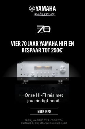 Yamaha Receiver: Tot €250 cashback + 2 maanden Gratis Qobuz streaming