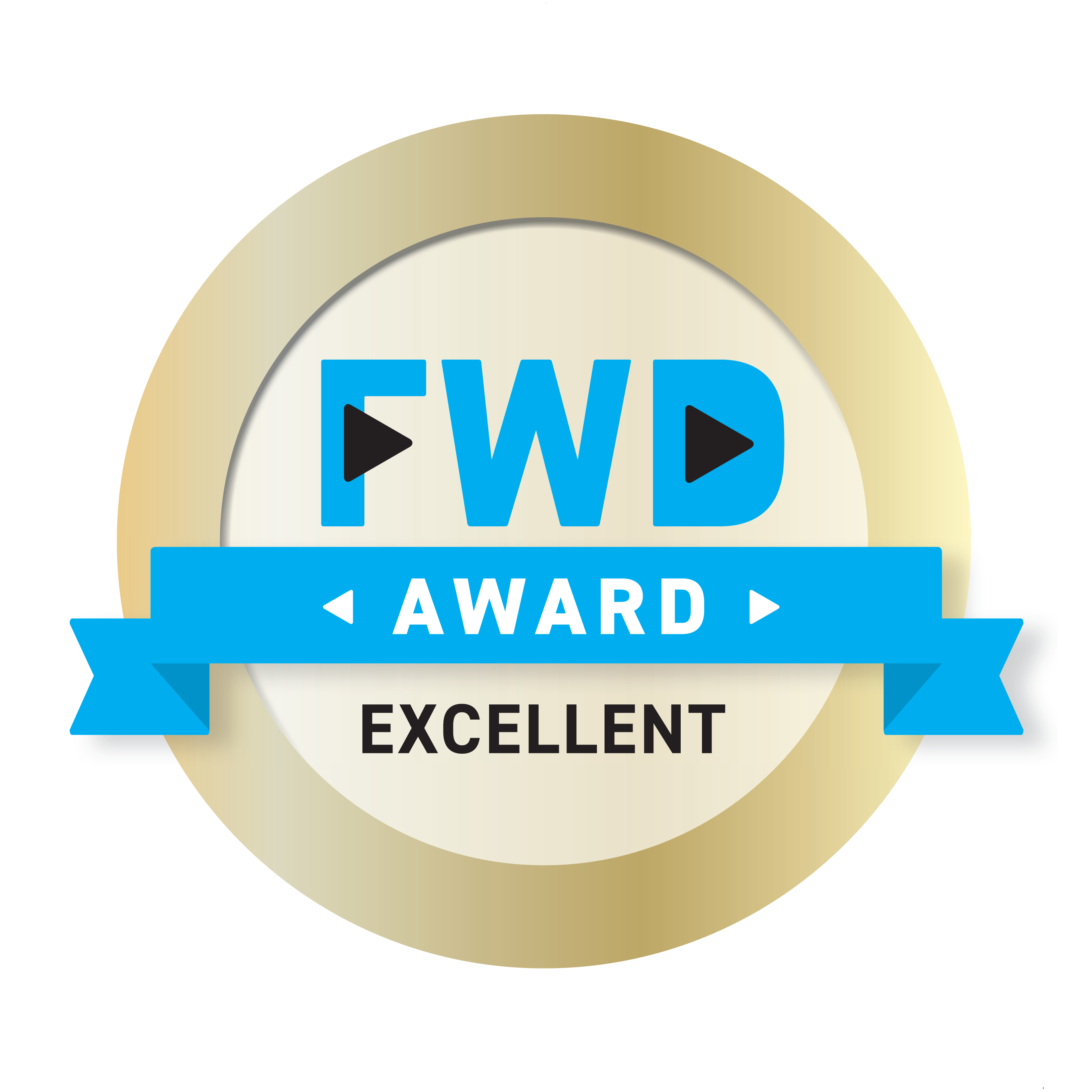 FWD Magazine Exellent award label